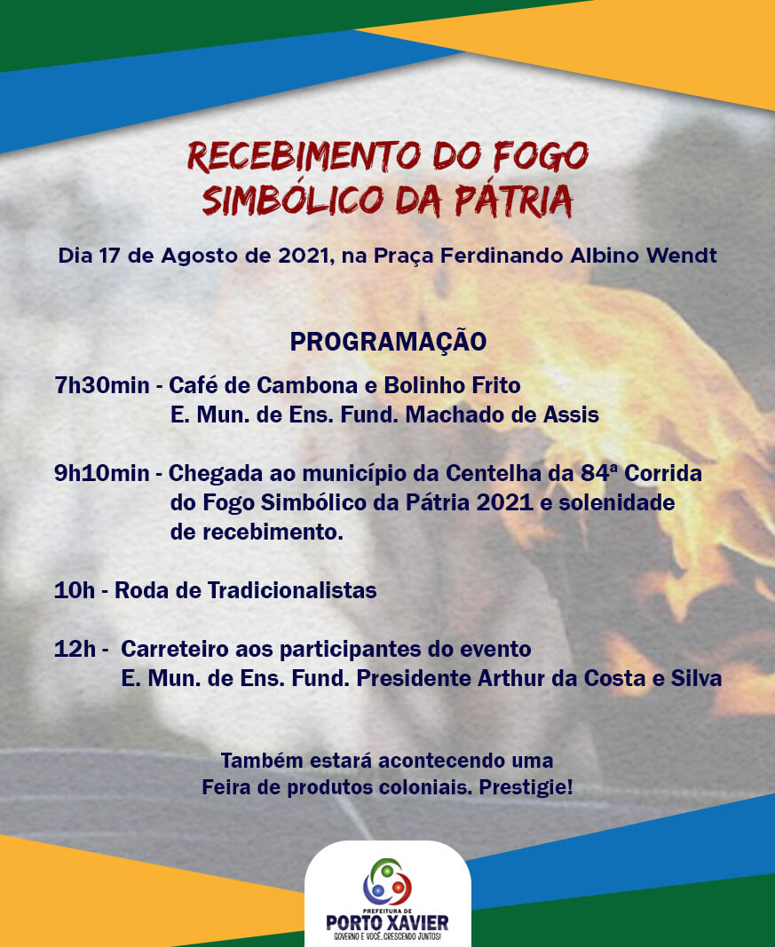 CHEGADA DO FOGO SIMBÓLICO DA PÁTRIA